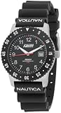 Nautica Men's Sport Ring N06511 Black Resin Analog Quartz Watch with Black Dial