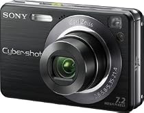 Sony Cybershot DSCW120/B 7.2MP Digital Camera with 4x Optical Zoom with Super Steady Shot (Black)