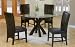 Glass Top Table With Parson Chair Five Piece Set