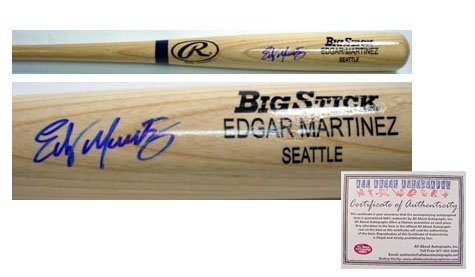 Edgar Martinez Seattle Mariners MLB Hand Signed Name Model Baseball Bat