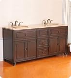 413LPYC%2Bd7L. SL160  72 Ostia Dark Double Bathroom Vanity, Antique Cherry Finish