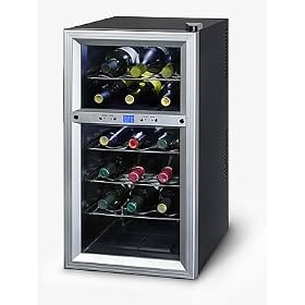 Kalorik WCL-20629 Dual-Zone 18-Bottle Ventilated Wine Bar by Kalorik