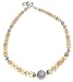 Gemstone Citrin Bead Silver Necklace 18.75 inches