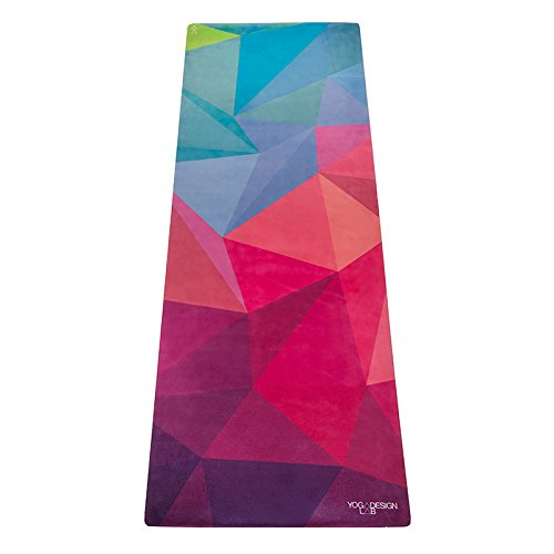 The Combo Yoga Mat. All-In-One Mat/Towel Designed to Grip Even Better the More You Sweat. Eco-Friendly Materials. Two Products in One. Machine Washable. Includes Carrying Strap. Great for Yoga, Bikram, Hot Yoga, Pilates, Home Exercises. (Geo)