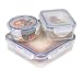 Kitchen & Housewares : Airtight Food Storage Container Set - 6 Piece Lock Lock Lunch Set