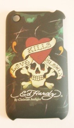 Ed Hardy by Christian Audigier Love Kills Slowly iPhone 3G/3Gs Faceplate