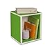 Way Basics Cube Plus Cubby Organizer (Tool-Free Assembly and Uniquely Crafted from Sustainable Non Toxic zBoard Paperboard), Green
