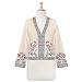 Orient Blossom Cream Wool Jacket (Petite, Tall & Misses Sizes XS-3X)