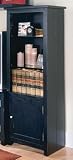 Home Elegance 8045-3 Black Rub-Through Style Entertainment Center Right Unit