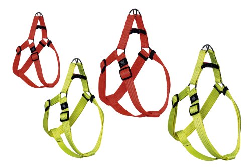 Karlie 67854 Art Sportiv Plus Geschirr, 15 mm 25-45 cm Reflek.gelb, Step&Go