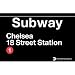 Chelsea Metal Subway Sign
