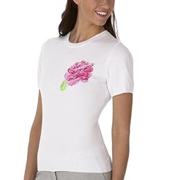 Isaac Mizrahi True White Rose Sweater from target.com