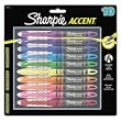 Sanfrd Accent Liquid Pen Style Highlighter, Chisel Tip, Assorted, 10/Set