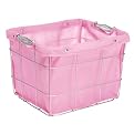 Whitmor Small Wire Storage Tote Pink Liner