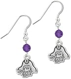 East Carolina Pirates Round Crystal Earrings