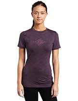 prAna Women's Richi Tech Tee,Blackberry,X-Large