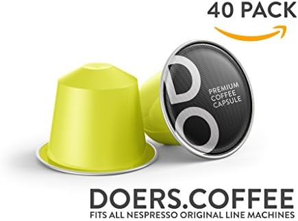 40 Count Nespresso Compatible Capsules - DARK RICH ESPRESSO by DOERS Coffee - Nespresso Pods Alternative - 100% Compatible with Original line Machines (Bella Blend, 40 Capsules)