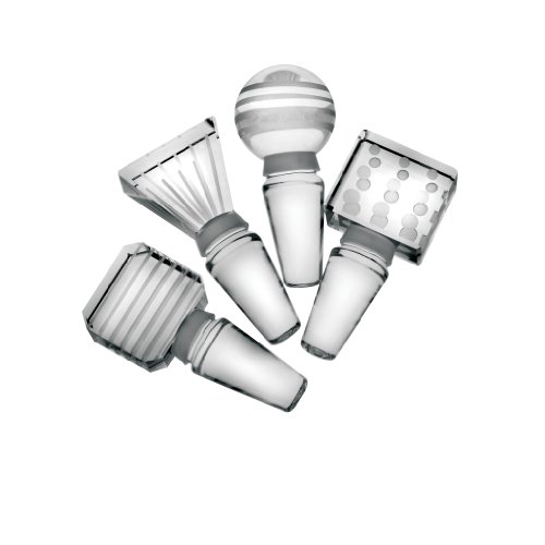 Mikasa Cheers Set of 4 Glass Bottle Stoppers