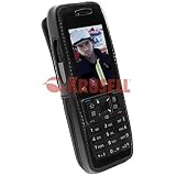 Krusell 89307 Classic Multidapt Leather Case with SpringClip for Nokia E51 (Black)