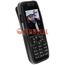 Krusell 89307 Classic Multidapt Leather Case with SpringClip for Nokia E51 (Black)