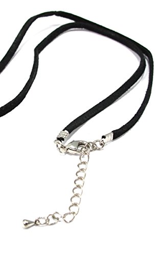 Handmade Starfish Art Glass Blown Sea Animal Figurine Pendant Necklace Jewelry - Black