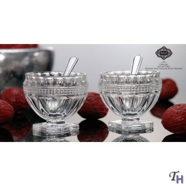 PAIR OF ROUND SALT CELLARS