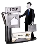 Male Real Estate Agent Business Card and Pen Holder
