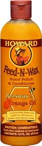 Howard FW0016 Feed-N-Wax Wood Polish and Conditioner, 16-Ounce