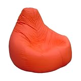Designer Gaming Recliner ORANGE - Outdoor & Indoor Beanbag (water resistant)