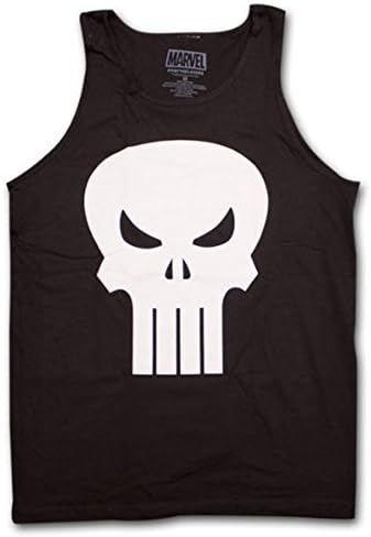 The Punisher Movie Skull Logo Black Tank Top Sleeveless Shirt (Adult XX-Large)