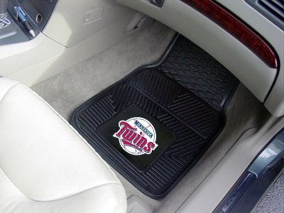 Mlb Minnesota Twins 2-piece Heavy Duty Vinyl Car Floor Mat Set With Logo Picture