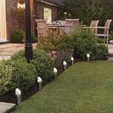 6 Compact Stainless Steel Solar Marker Lights, 18264D