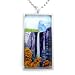 Bridalveil Falls in Yosemite Handmade Jewelry for Men or Unisex Dog Tag Style