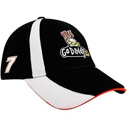 NASCAR #7 Danica Patrick Black-White 2010 Official Pit Adjustable Hat