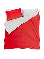 Italian Bed Linen Juego De Funda Nórdica (Rojo/Gris)