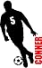 SOCCER BOY CUSTOM WITH NAME/NUMBER....WALL ART DECALS STICKERS