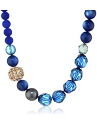 Lenora Dame "Retro" The Queen Mum Royal Blue Choker Necklace, 18"