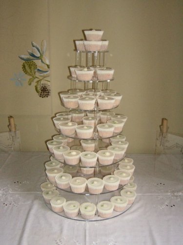 7 Tier 5mm Thick Acrylic Wedding Party Favour Cupcake Cake Stand by Classikoolà¸¢à¸Ž