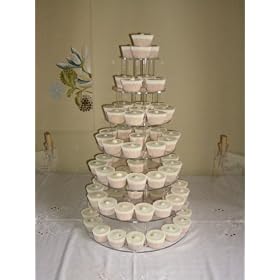 7 Tier 5mm Thick Acrylic Wedding Party Favour Cupcake Cake Stand by Classikool�