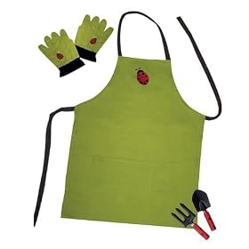 Sassafras Enterprises Ladybug Garden Apron Set