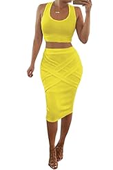 Cotton/Elastane Sleeveless Bandage Dress/Bodycon Dress/Club Dress/Midi Dress 