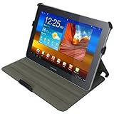 Acase Samsung GALAXY Tab 10.1 P7500 High Quality Premium Slim Leather Case Folio with built-in Stand for Samsung GALAXY Tab 10.1 Wi-Fi Only (Black)