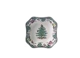 Spode Christmas Tree Grove 9-1/2 Inch Square Salad Bowl