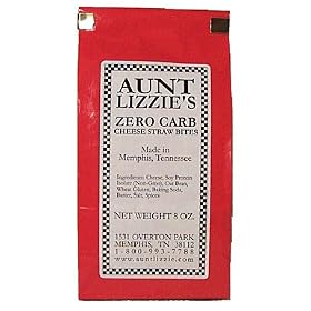 Aunt Lizzie's Low Carb Cheese Straw Bites - 7.5 Oz Bag