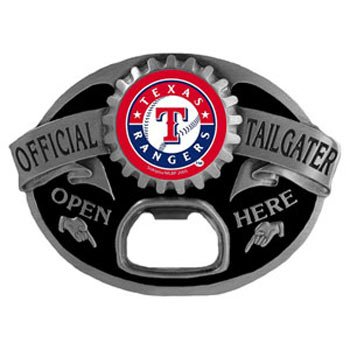 Texas Rangers MLB Bottle Opener Tailgater Belt Buckle