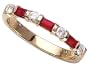 0.55 cttw Karina B(tm) Genuine Ruby Band LIFETIME WARRANTY
