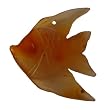 Miniature angel fish - handcarved semi precious agate stone