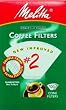 Melitta PA2-100 Coffee Filters White 100 Count