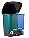 Mintra Home Trash Bins (Green/Blue, Recycle Double Bin)