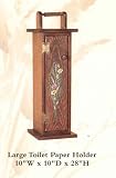 Toilet Paper Holder - Mahogany Stain and Painted